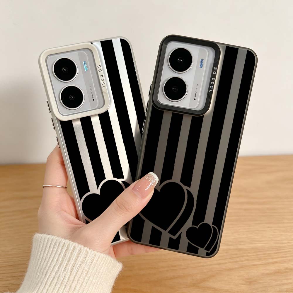 Phone Cases Realme - 블랙 스트라이프 디자인 레알미 14X 14