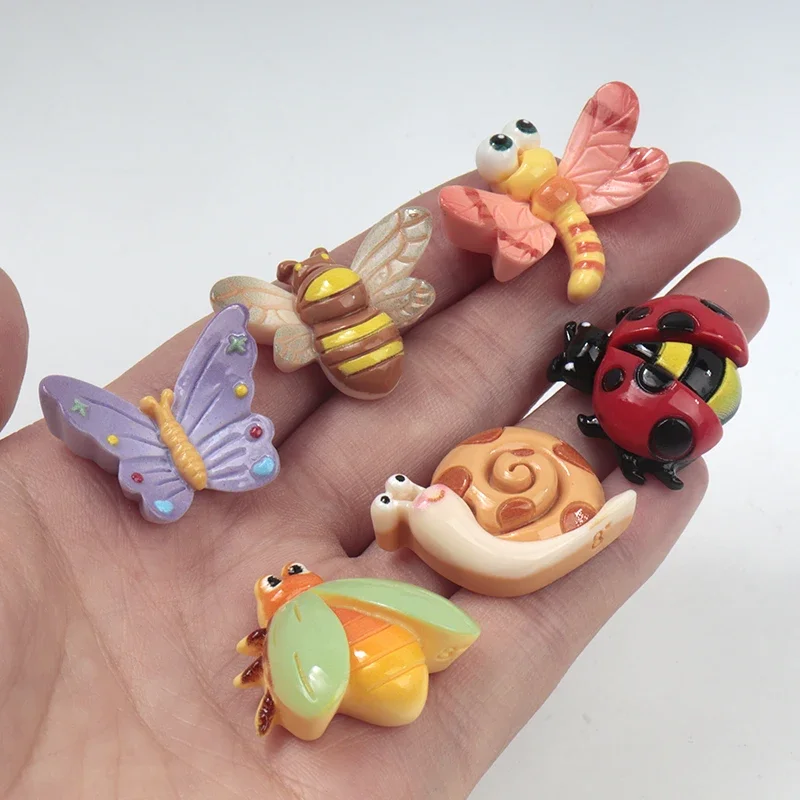 Phone Cases Websites - 10/100Pcs 수지 액세서리 꿀벌 나비 달팽이