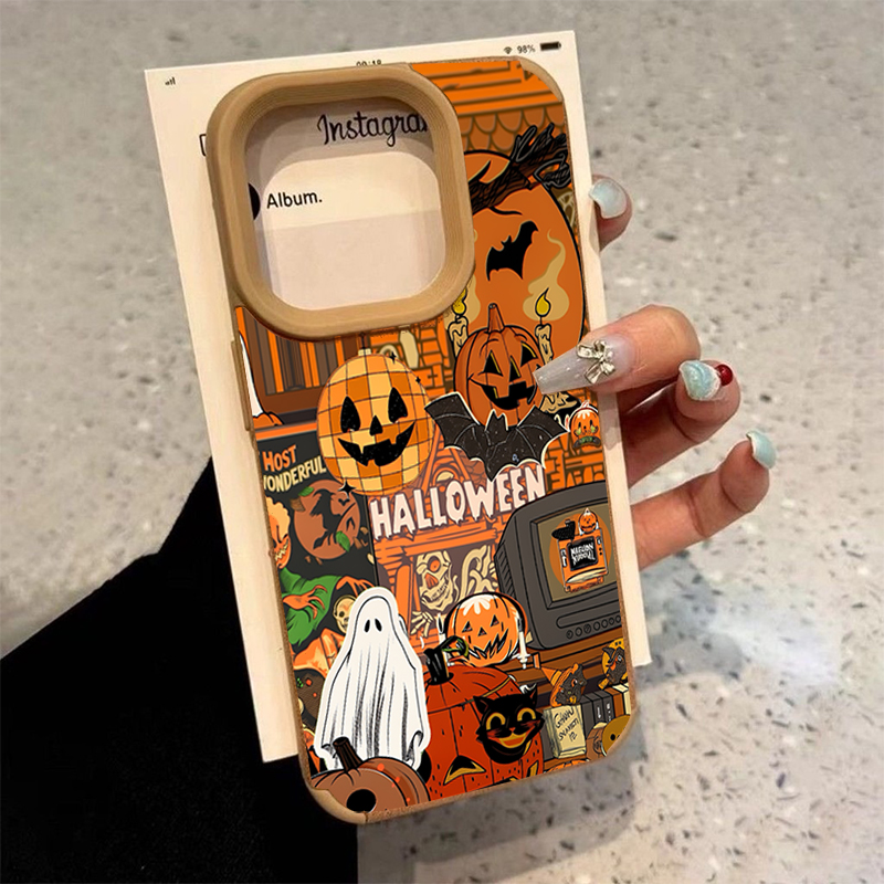 Phone Cases Iphone 17 Pro Max - 할로윈 호박 유령 디자인 아이폰 18