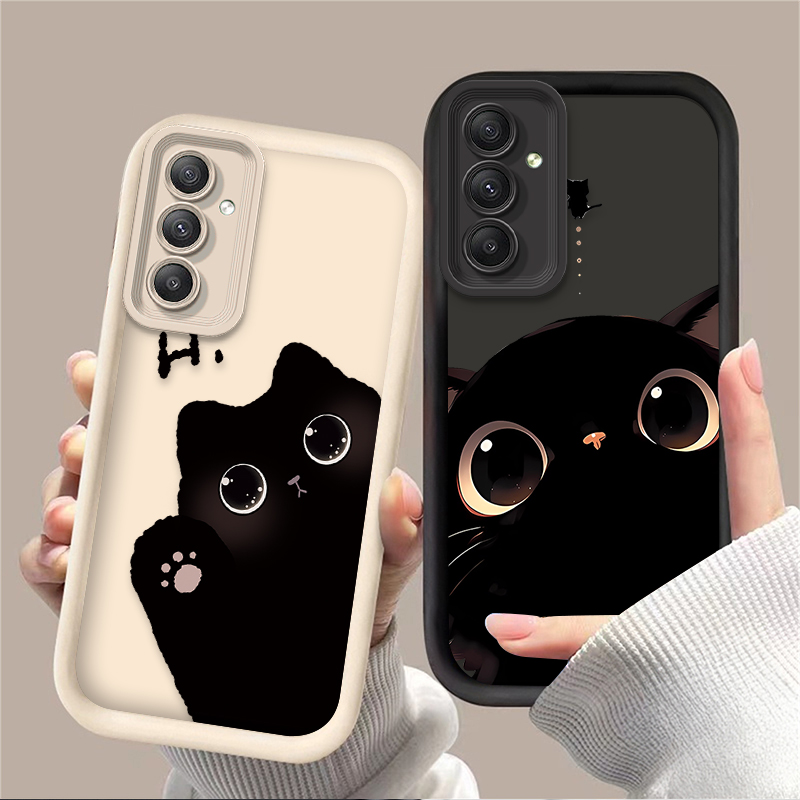 Phone Cases Samsung A14 - 귀여운 큰 눈 고양이 폰 케이스