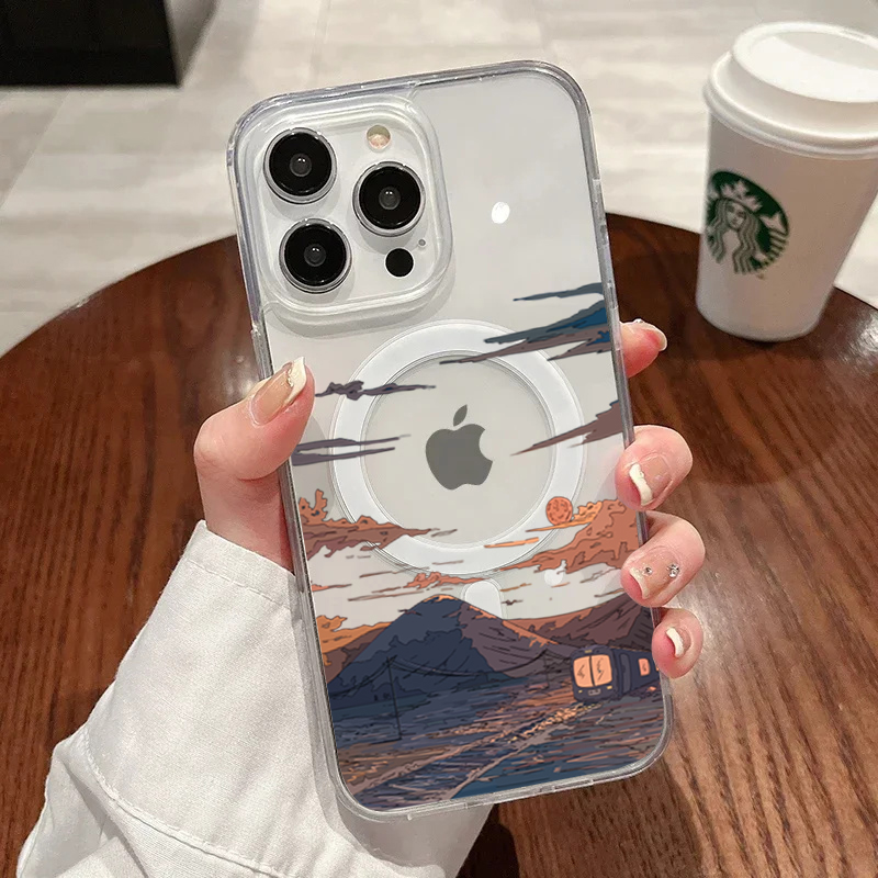 Phone Cases Unique - 선셋 패턴 패션 폰 케이스 아이폰