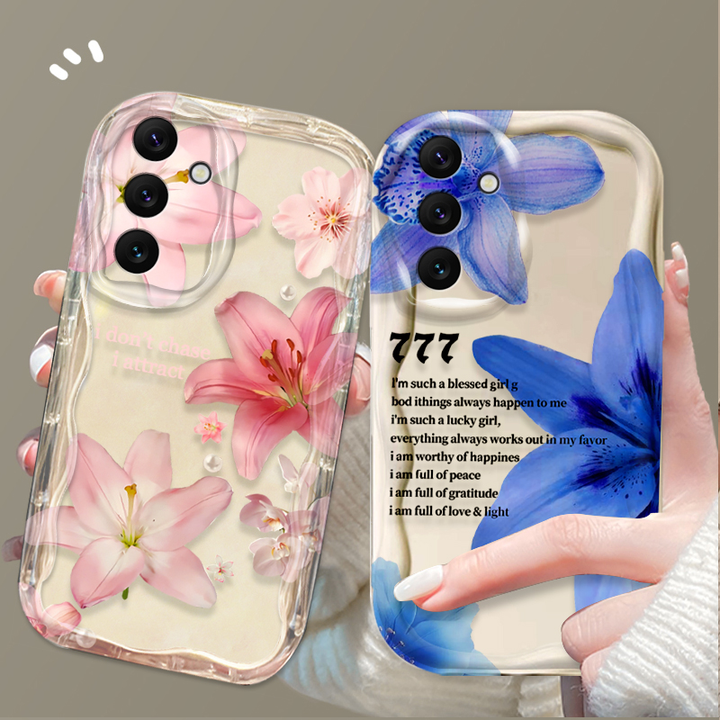 아름다운 핑크 백합 패턴 휴대폰 케이스 (삼성 갤럭시  - Phone Cases Samsung A14 리뷰 및 가격