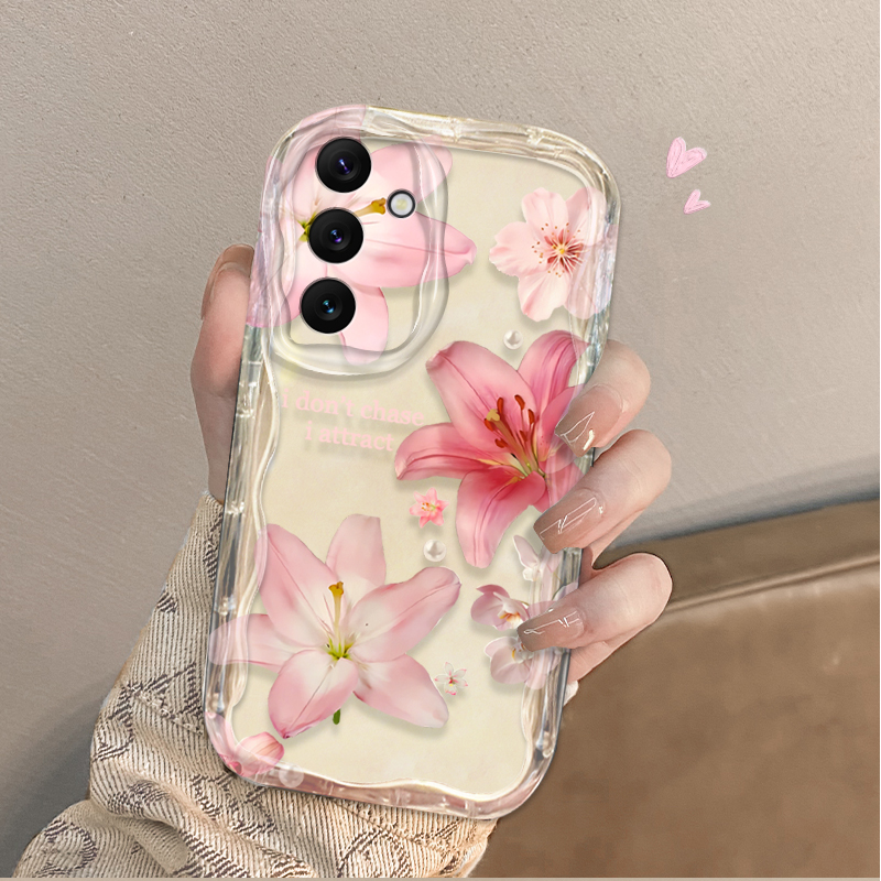아름다운 핑크 백합 패턴 휴대폰 케이스 (삼성 갤럭시  - Phone Cases Samsung A14 리뷰 및 가격