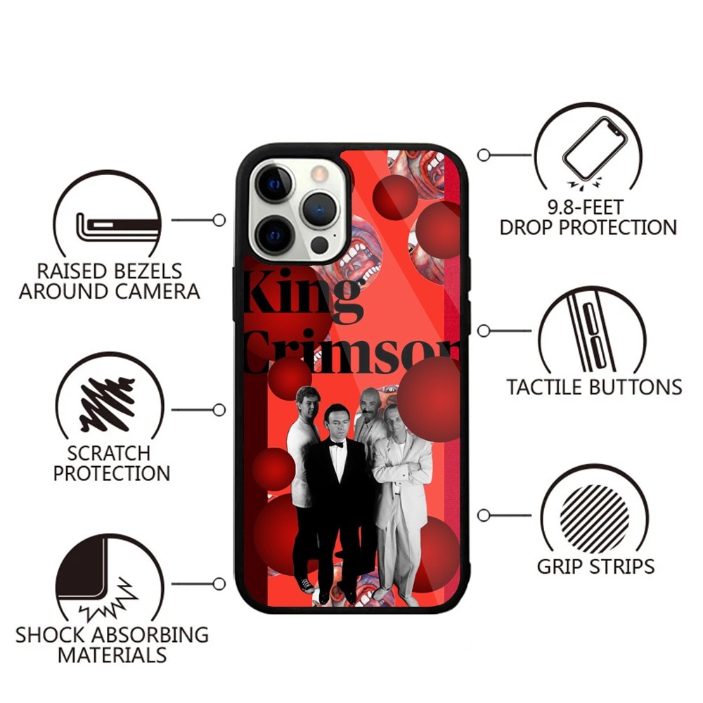 레드 C-크림슨 킹 밴드 휴대폰 케이스, 아이폰 16, - Phone Cases Pinterest 리뷰 및 가격