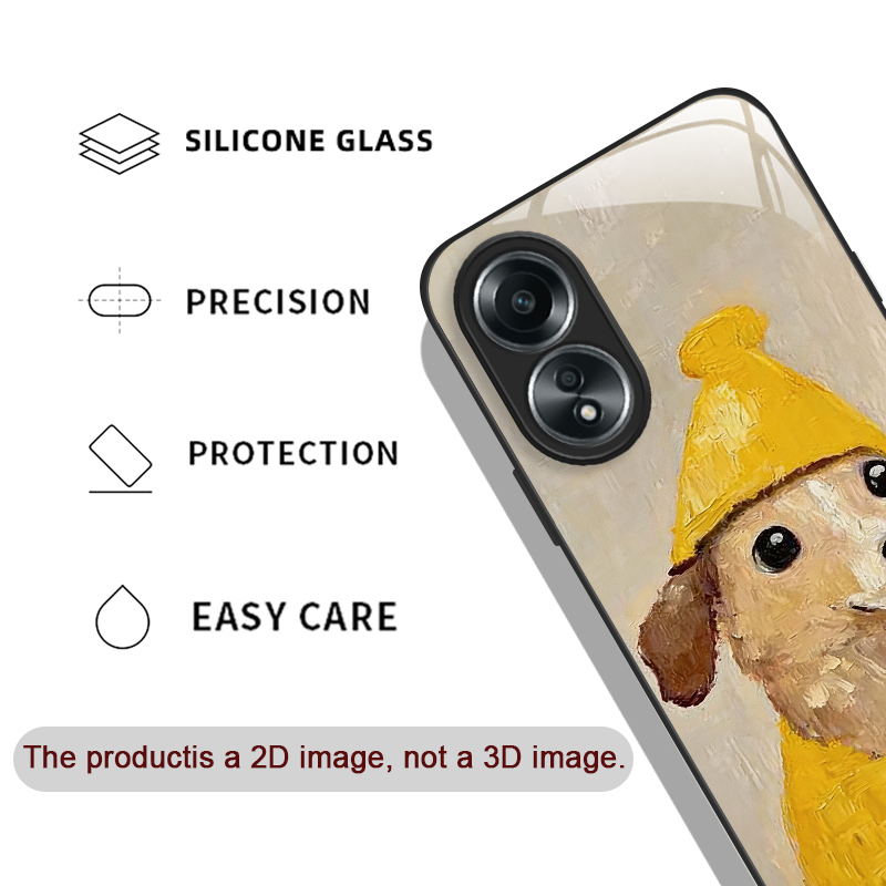 유화풍 노란 강아지 검은 고양이 강화유리 폰 케이스 ( - Phone Cases Realme 리뷰 및 가격