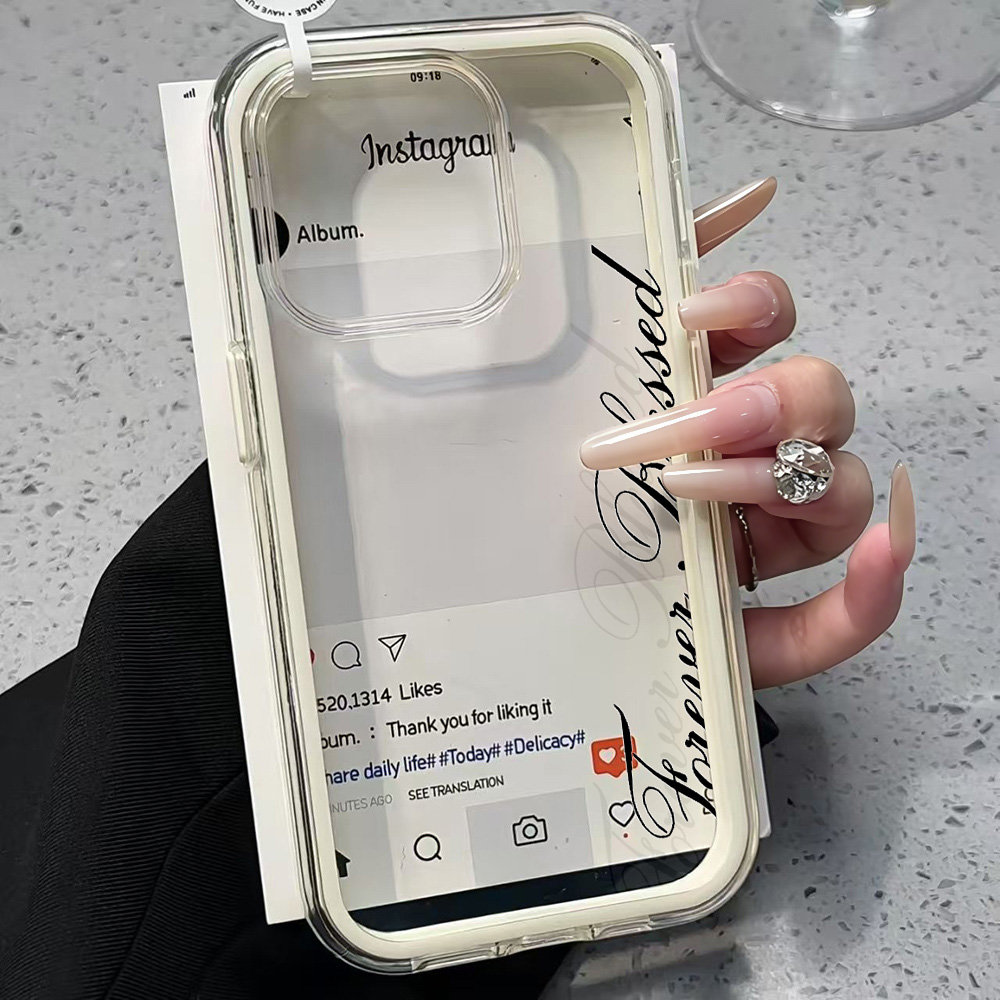 포에버 블레스드 심플 클리어 폰 케이스 아이폰 17 1 - Phone Cases Unique 리뷰 및 가격