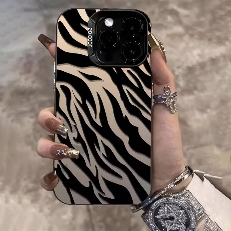 얼룩말 패턴 블랙 고급 IMD 충격 방지 커버 아이폰  - Phone Cases Unique 리뷰 및 가격