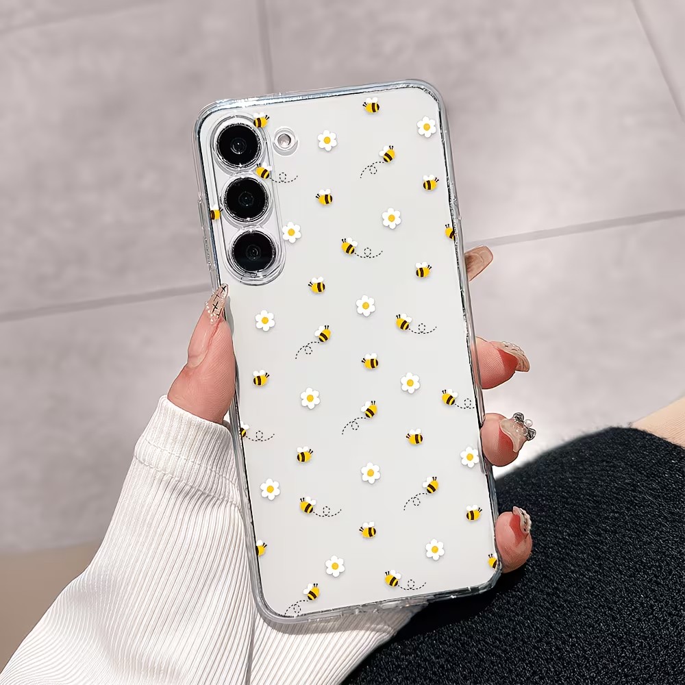 투명 TPU 귀여운 꿀벌 데이지 패턴 폰 케이스 삼성  - Phone Cases Transparent 리뷰 및 가격