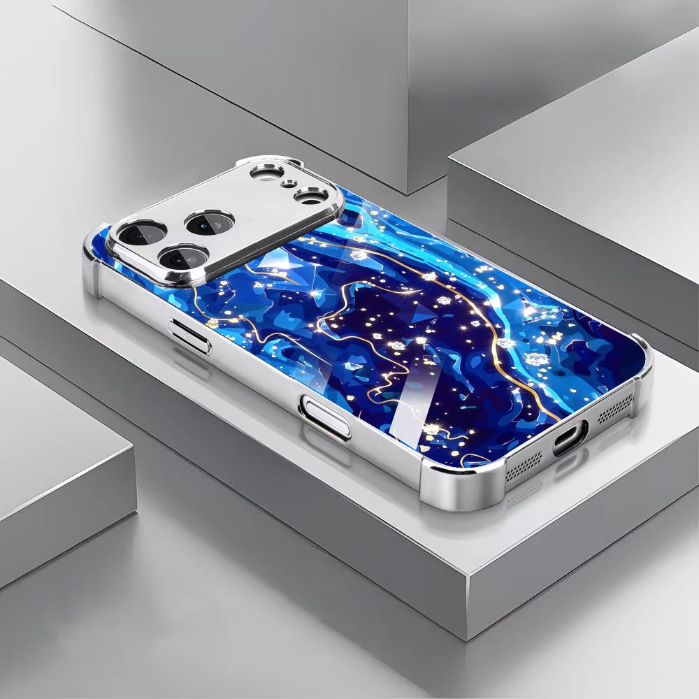 우아한 딥 블루 질감의 유리 소재 아이폰 케이스 (코크 - Phone Cases Rhode 리뷰 및 가격