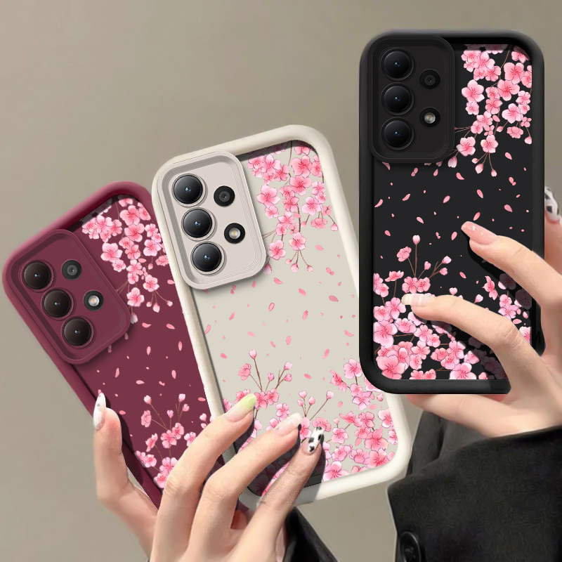 복숭아꽃 프린트 폰 케이스 삼성 갤럭시 A57 A56  - Phone Cases Samsung A14 리뷰 및 가격