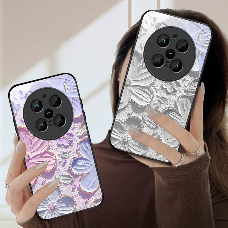 크림 가든 플라워 렐름 비보 X100 X70 X90 P - Phone Cases Realme 리뷰 및 가격