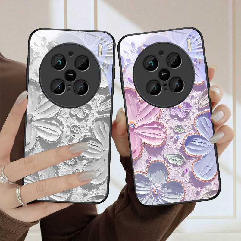 크림 가든 플라워 렐름 비보 X100 X70 X90 P - Phone Cases Realme 리뷰 및 가격