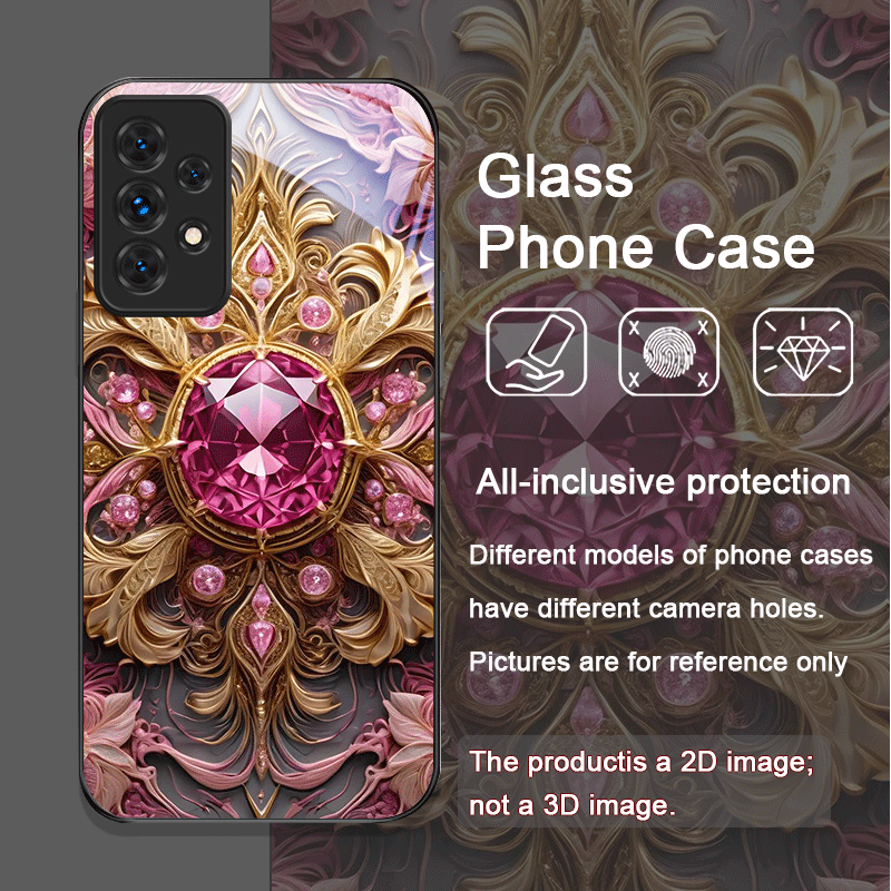 우아한 보석 꽃무늬 강화유리 휴대폰 케이스 삼성 갤럭시 - Phone Cases Samsung A14 리뷰 및 가격