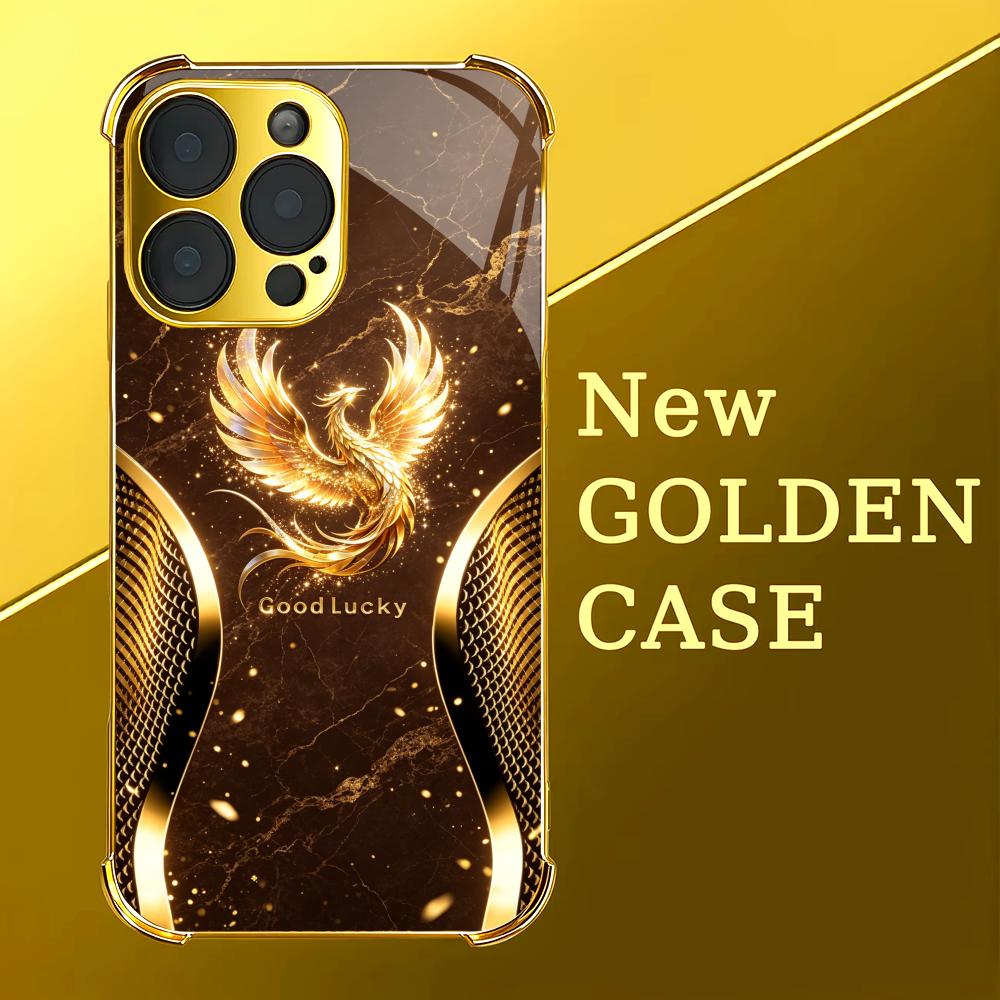 세련된 골든 피닉스 글래스 폰 케이스 (아이폰 코크,  - Phone Cases Rhode 리뷰 및 가격