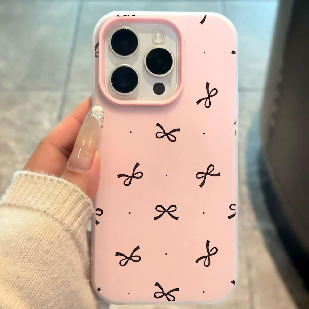 귀여운 리본 물방울 무늬 INS 스타일 아이폰 17 1 - Phone Cases Unique 리뷰 및 가격