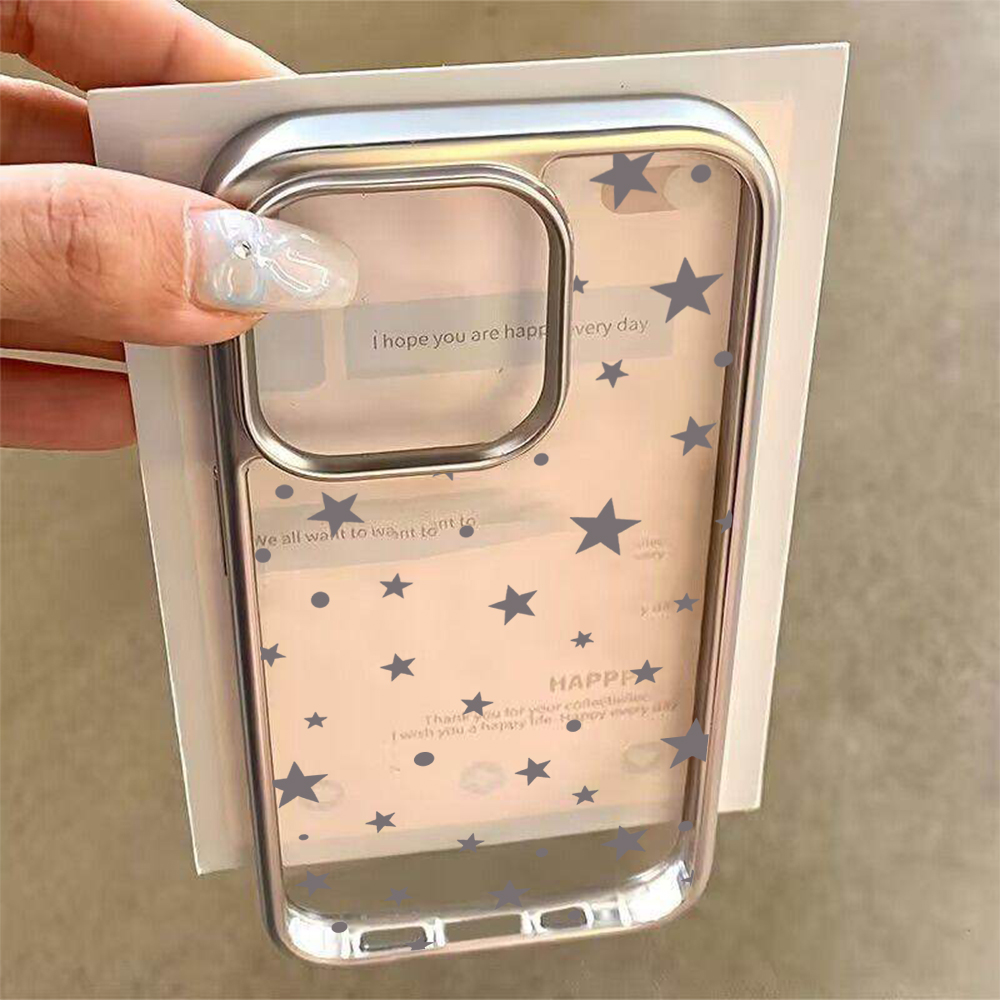 Y2K 스타즈 패션 클리어 케이스 아이폰 15 프로 맥 - Phone Cases Transparent 리뷰 및 가격