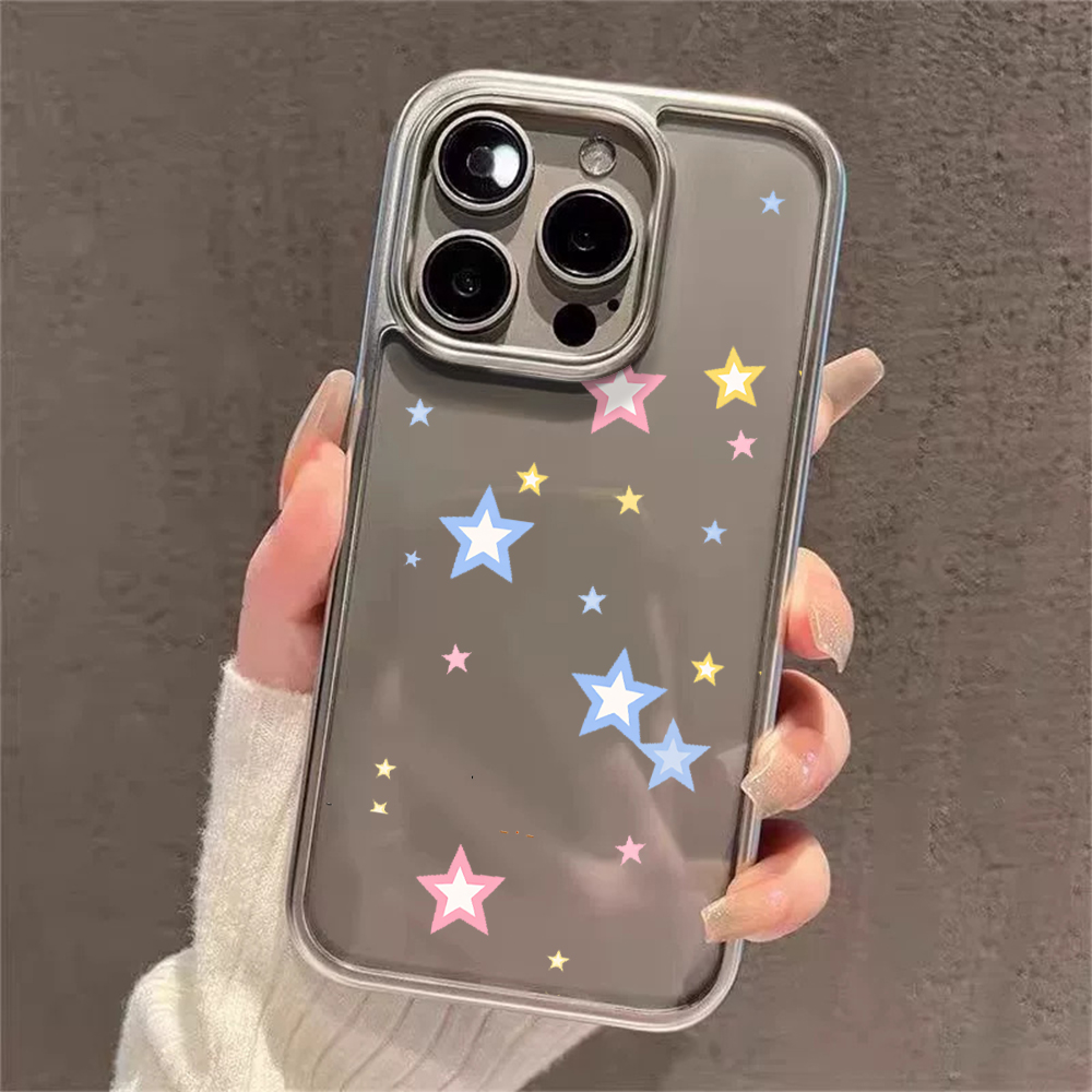 Y2K 스타즈 패션 클리어 케이스 아이폰 15 프로 맥 - Phone Cases Transparent 리뷰 및 가격