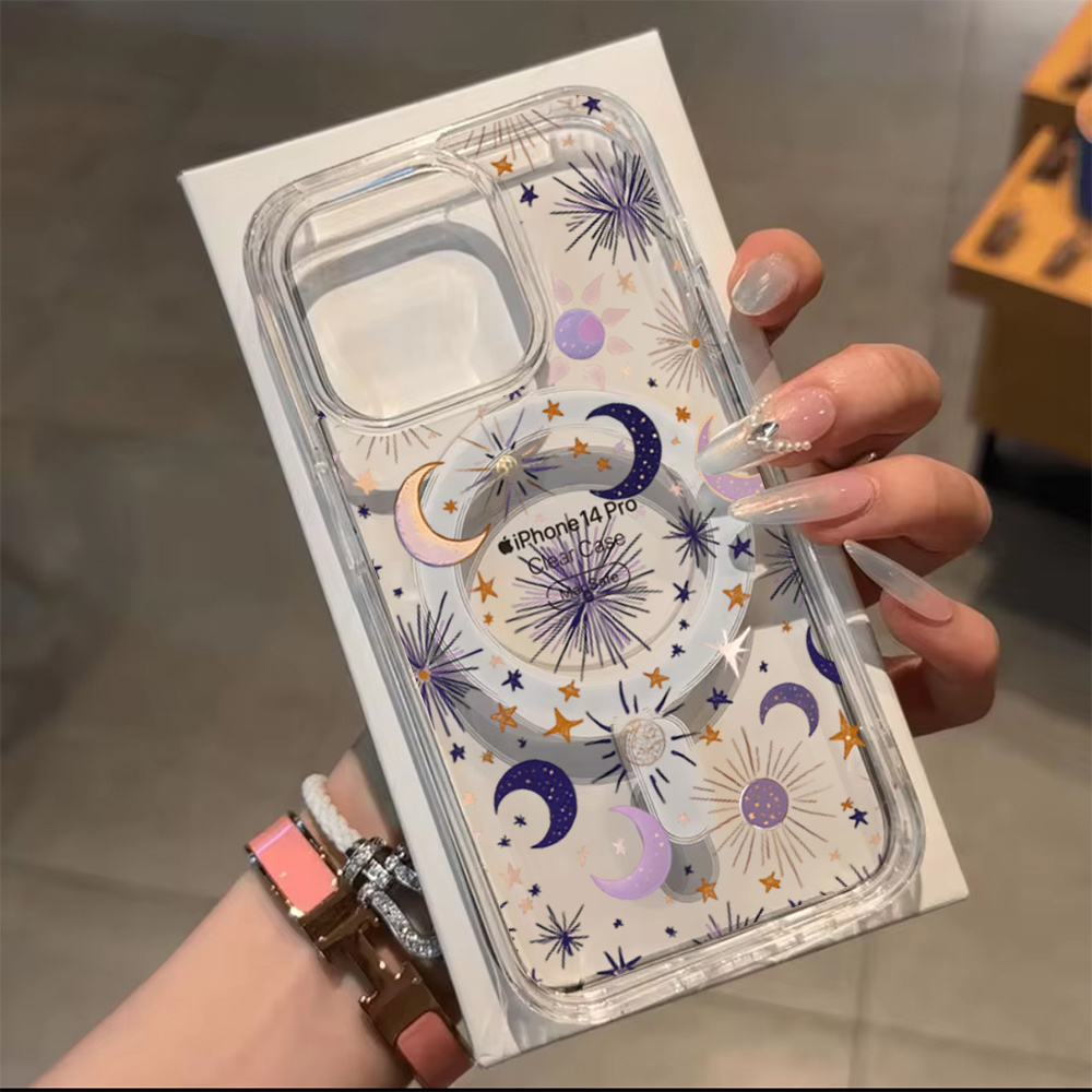 로맨틱한 해와 달 별 무늬 아이폰 17 Pro Max  - Phone Cases Unique 리뷰 및 가격