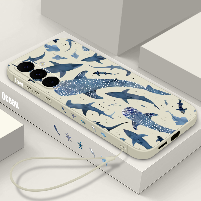 고래 패턴 끈 달린 케이스 삼성 갤럭시 A17 A56  - Phone Cases Samsung A14 리뷰 및 가격