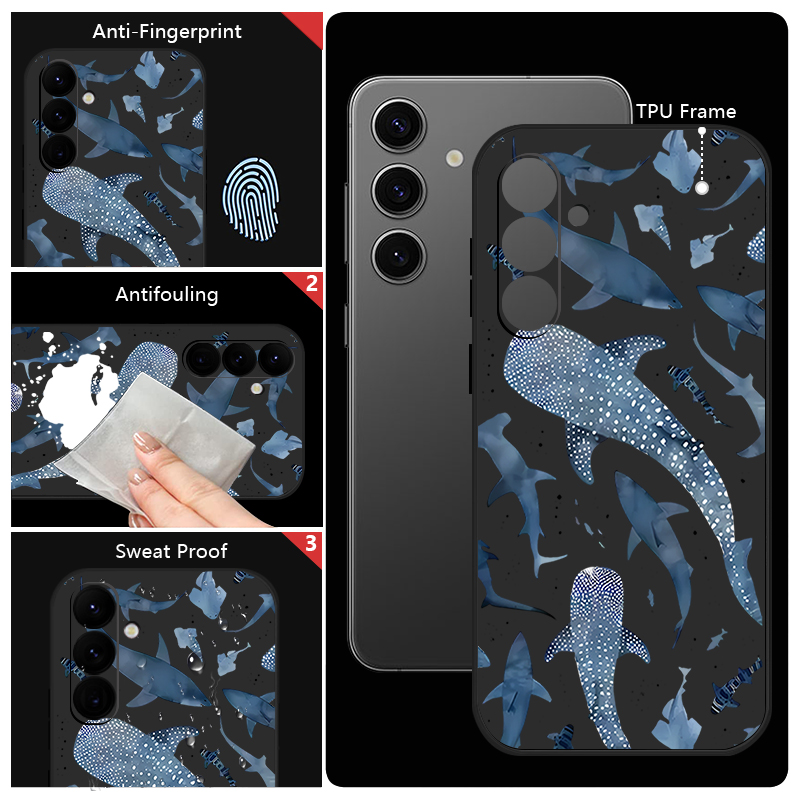 고래 패턴 끈 달린 케이스 삼성 갤럭시 A17 A56  - Phone Cases Samsung A14 리뷰 및 가격